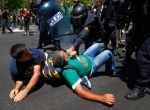 Մադրիդում ոստիկանությունն ուժ է կիրառել ցուցարարների դեմ