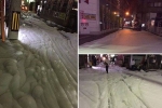 Ճապոնական քաղաքի փողոցները «փրփրակալել» են երկրաշարժից հետո 
