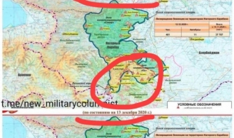 ՌԴ խաղաղապահ ուժերի տեղակայման նոր քարտեզում արդեն չկան Հին Թաղեր ու Խծաբերդ գյուղերը