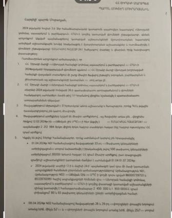 Նպատակը համայնքային բյուջեի, սուբվենցիոն միջոցների հափշտակությունն է