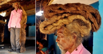 Հնդիկը շուրջ 40 տարի չի լվացել ու կտրել մազերը. լուսանկարներ