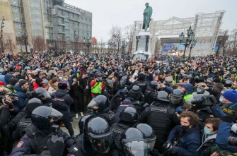 Մոսկվայում բողոքի ակցիաների ժամանակ 600 մարդ է բերման ենթարկվել